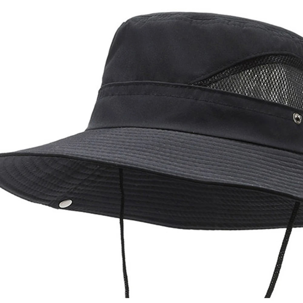 Unisex Hiking Waterproof Summer Sun Hat Women Sun Foldable Bucket Hat Wide Brim Bonnie Hat Outdoor Light Fishing Fisherman Hat